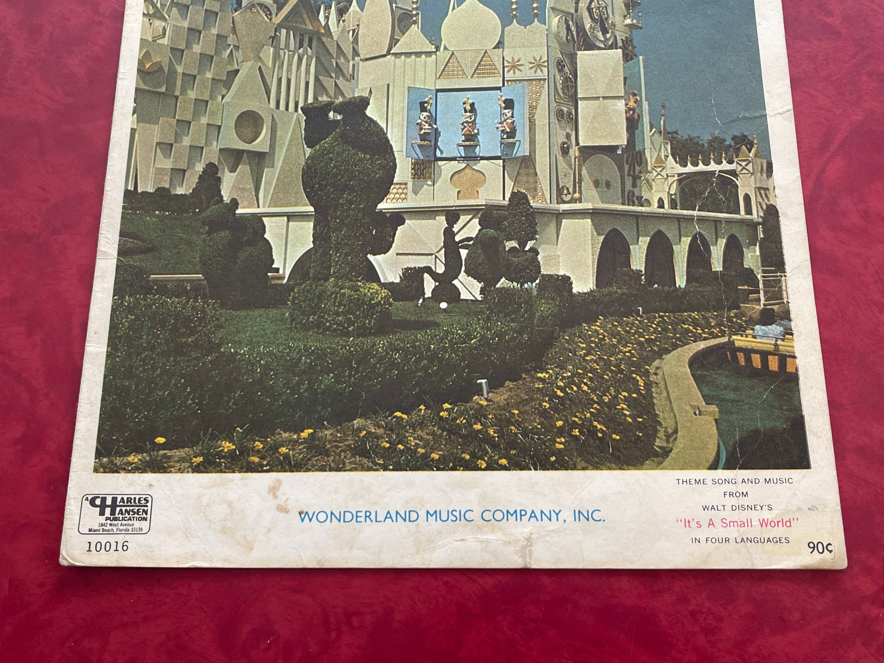 Walt Disney's It's A Small World Sheet Music Piano
