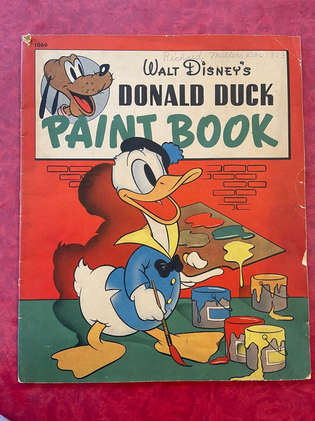 ヴィンテージ 1937 ウォルト ディズニーのドナルド ダック ペイント