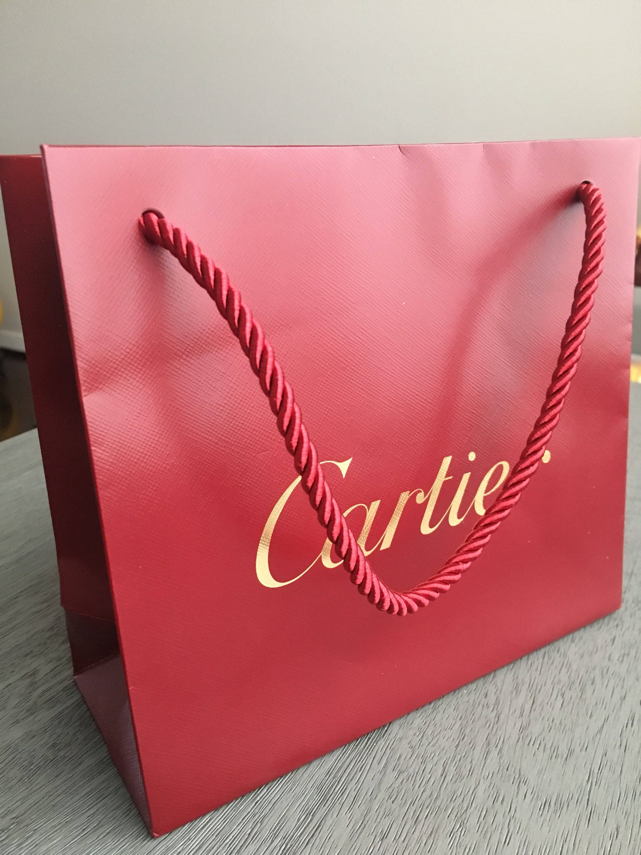Cartier, Other, Cartier Shopping Bag Set Of 3 S Sz