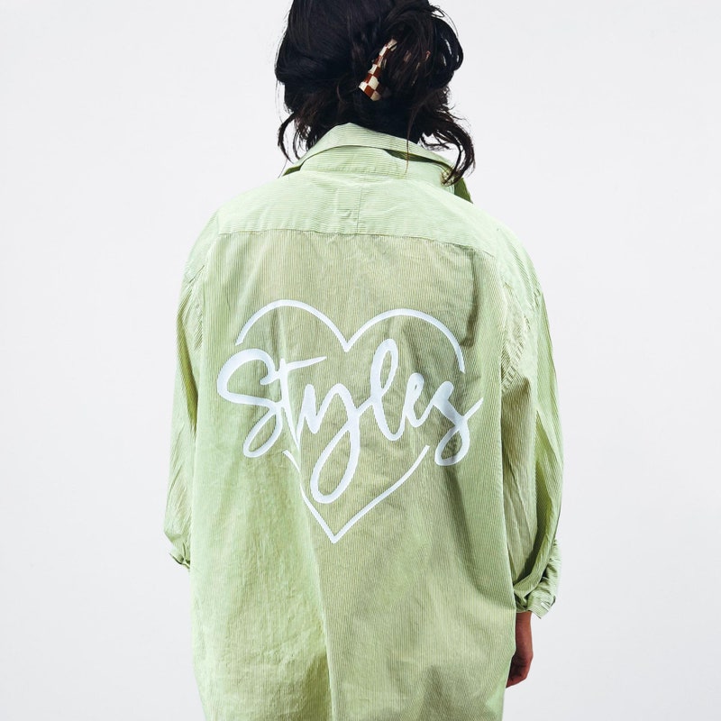 HEART BUTTON DOWN SHIRT/COVERUP main image 1