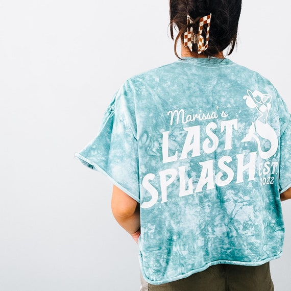 Bride’s Last Splash Shirt | Mermaid Bachelorette Tie Dye Tee | Custom Beach Party Shirt | Tropical Bride Squad Shirt | Size Small to 4X
