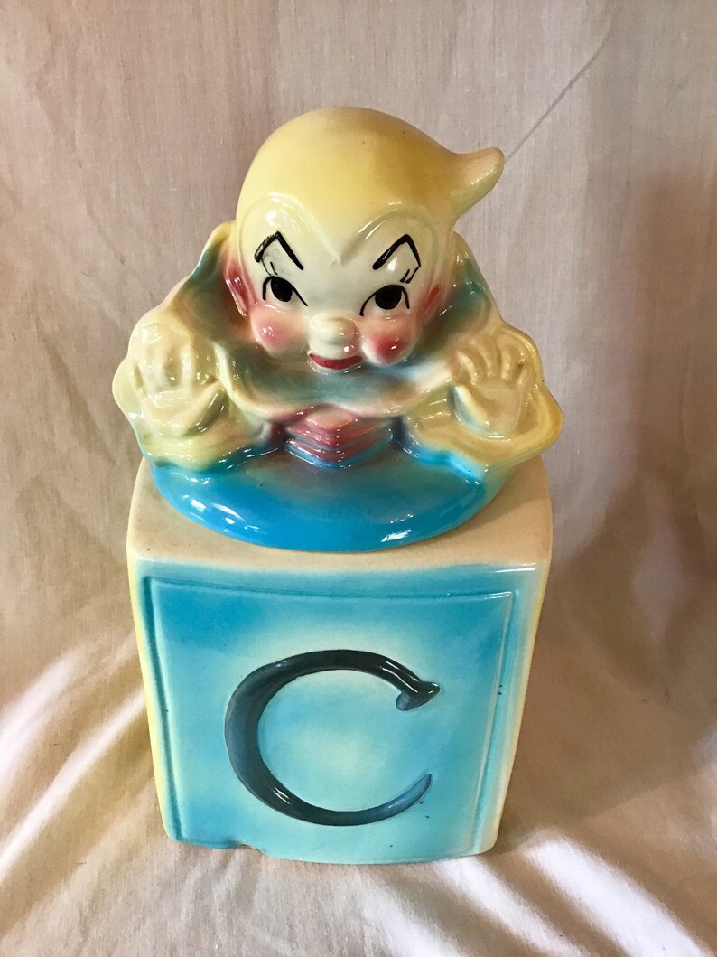 Vintage Jackinthebox Cookie Jar Etsy