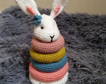 Bibby the Bunny Soft Stacking Toy Pattern