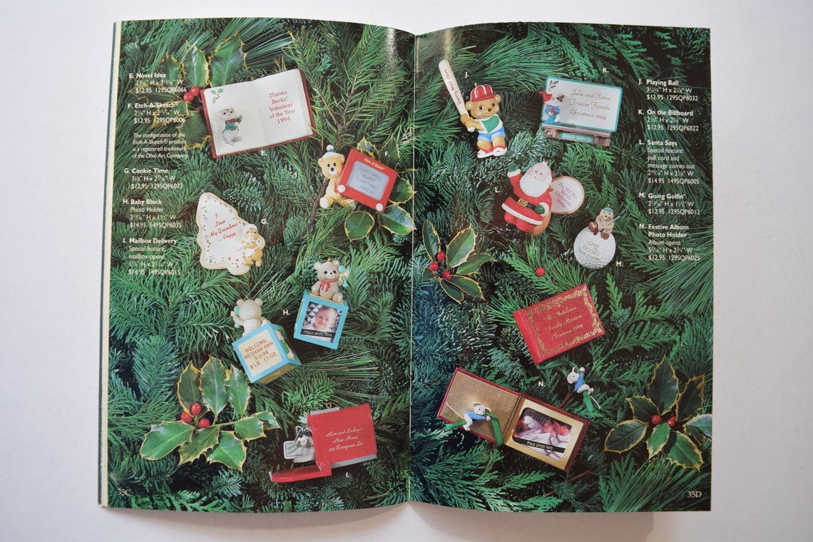Hallmark Dream Book Vintage Catalog Christmas Ornaments Etsy