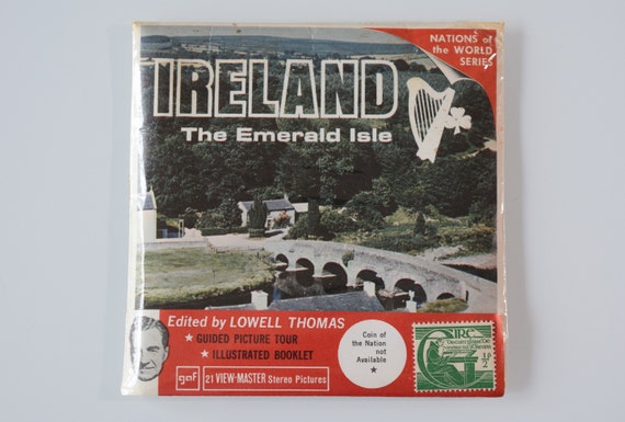 Ireland, Vintage View-master Reels, Nations of the World Series, the  Emerald Isle, Dublin / Tipperary / Limerick, Packet B 160, GAF, 1960s 