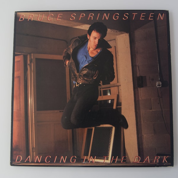 Bruce Springsteen vintage vinyl single Dancing In The Dark -  33-1/3 RPM, E Street Band, 12" record, Blaster Mix, Born In The USA LP, 1984