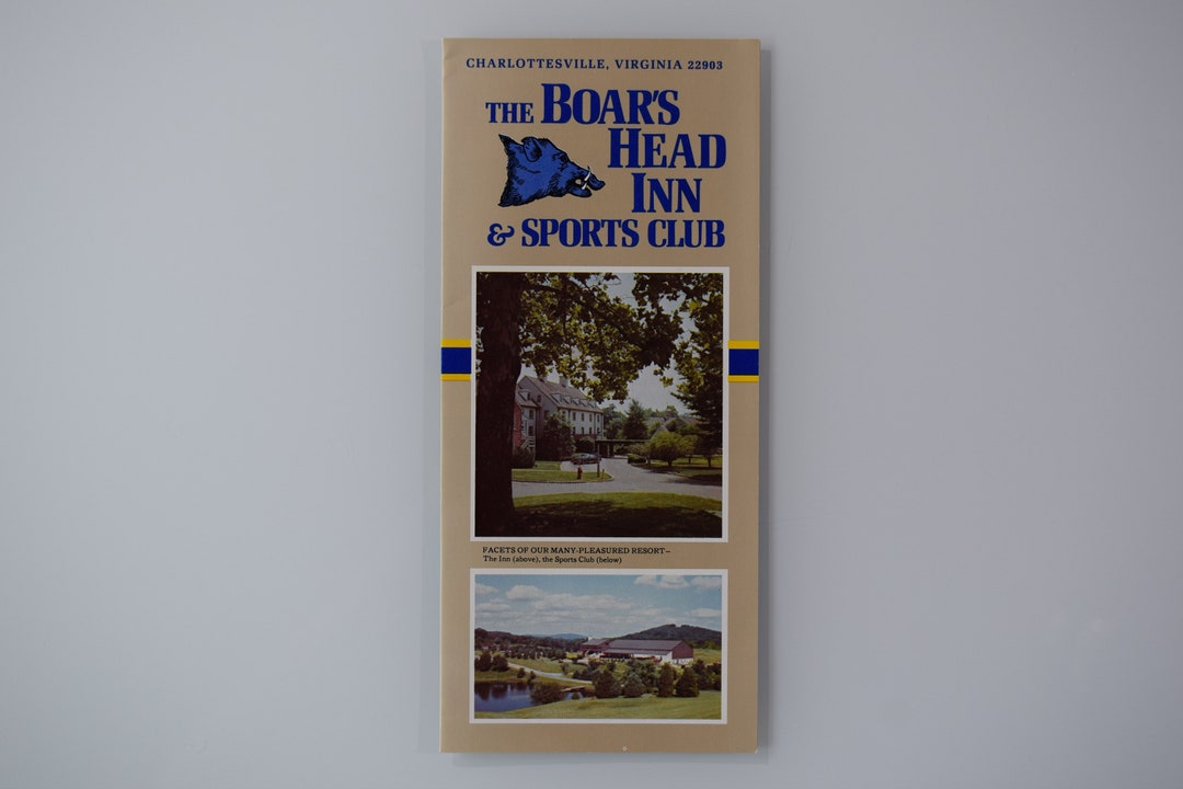The Boar's Head Inn & Sports Club, Vintage Brochure, Charlottesville