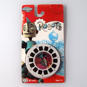 Reels vintage de robots (View-Master) - Robin Williams / Mel Brooks / Ewan McGregor, película animada, ciencia ficción, sin abrir en cartón, 2005