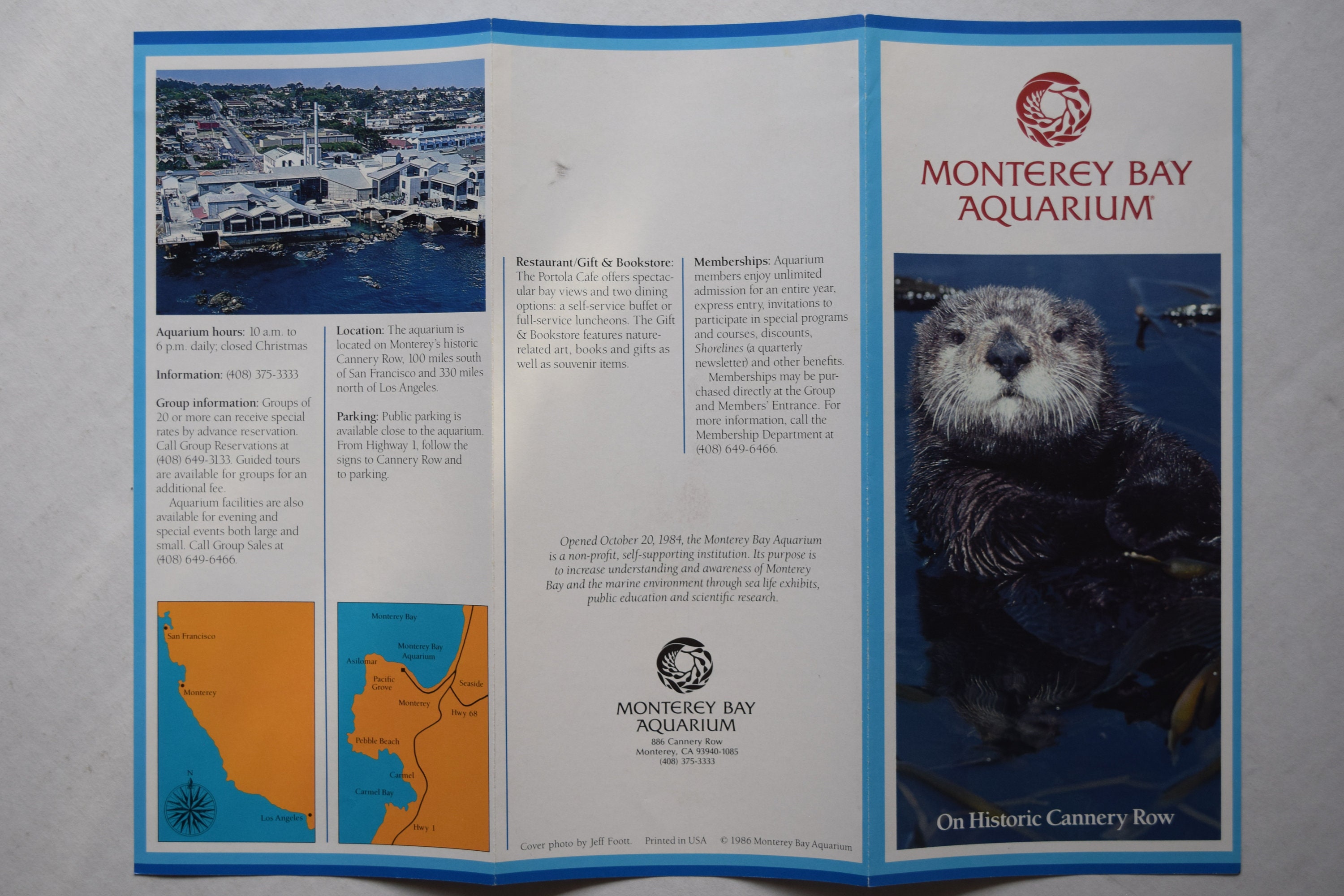 Monterey Bay Aquarium vintage brochure Monterey California | Etsy