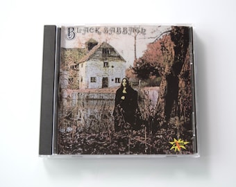 Black Sabbath vintage compact disc - debut album, Ozzy Osbourne/Tommy Iommi, N.I.B./The Wizard, CD, 1990s repress