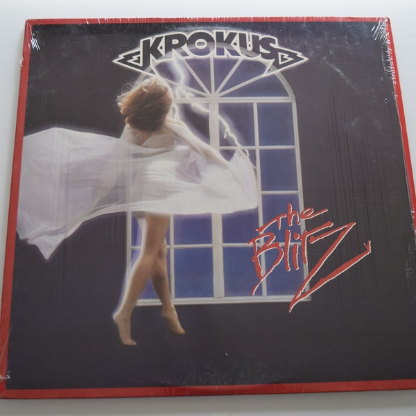 Krokus, vintage vinyl LP, The Blitz, Hard Rock/Euro Rock, Midnight Maniac/Ballroom Blitz, Marc Storace/Fernando Von Arb/Jeff Klaven, 1985