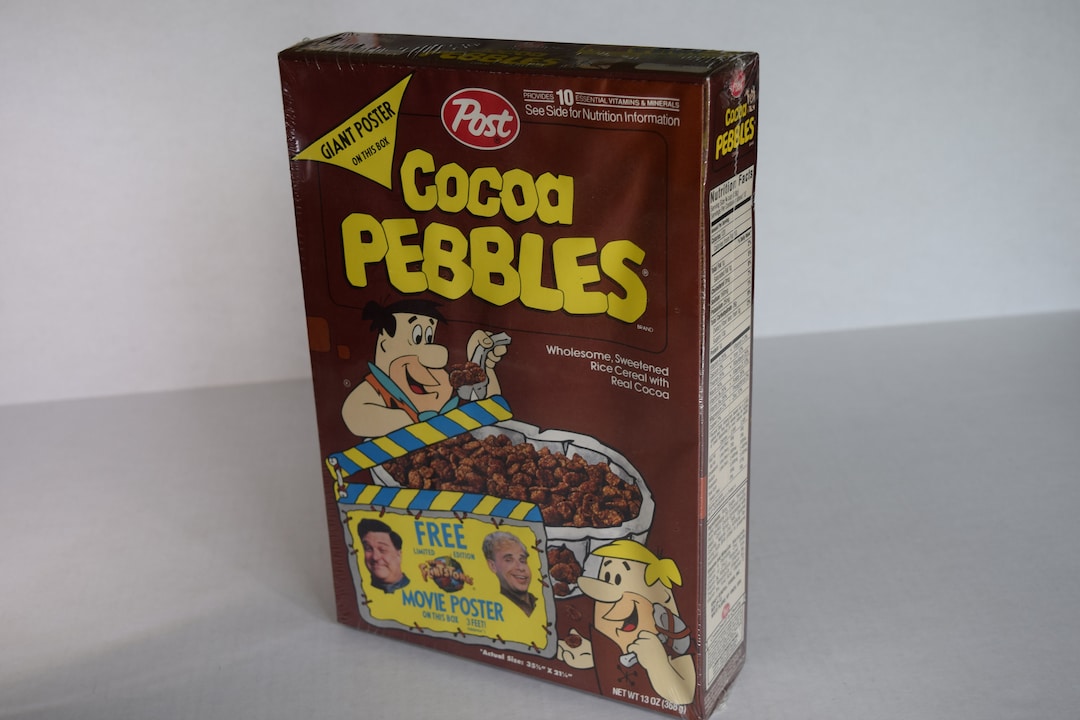 Cocoa Pebbles Vintage Cereal Box, the Flintstones Movie, Full Box ...