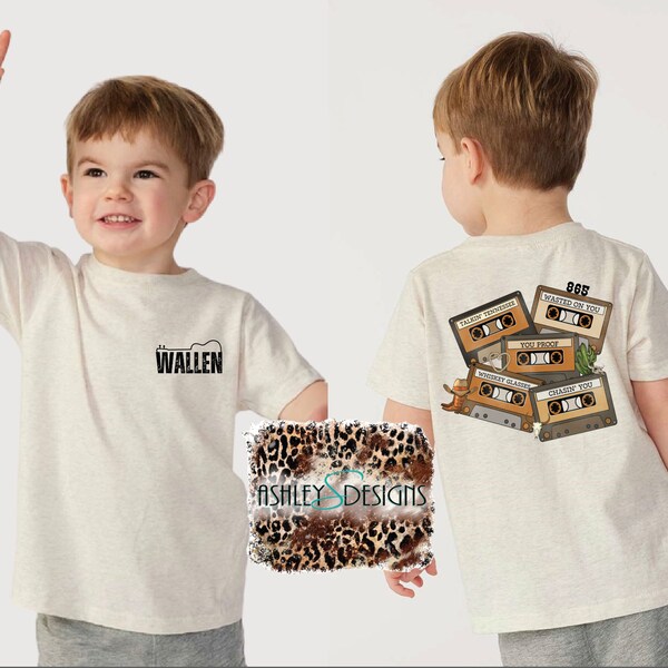 Morgan Wallen Tapes Kids Shirt, Morgan Wallen, Wallen Kid Shirt, Toddler Shirt, Boy Shirt, Country Music, Wallen Songs Shirt