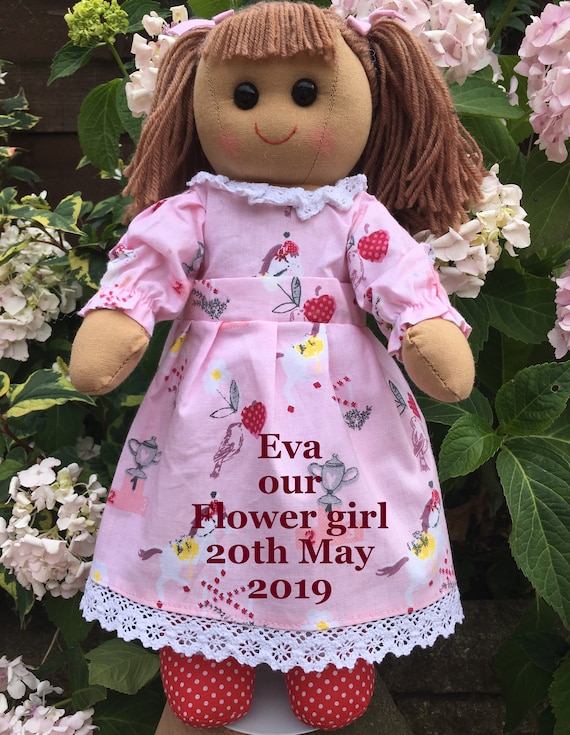 personalised flower girl doll