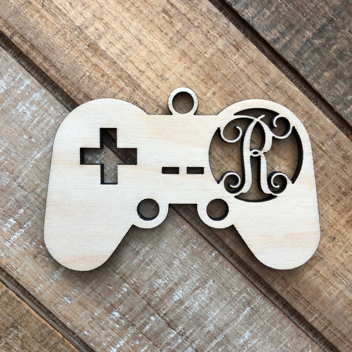 Monogram Video Game Christmas Ornament Personalizado Game Etsy