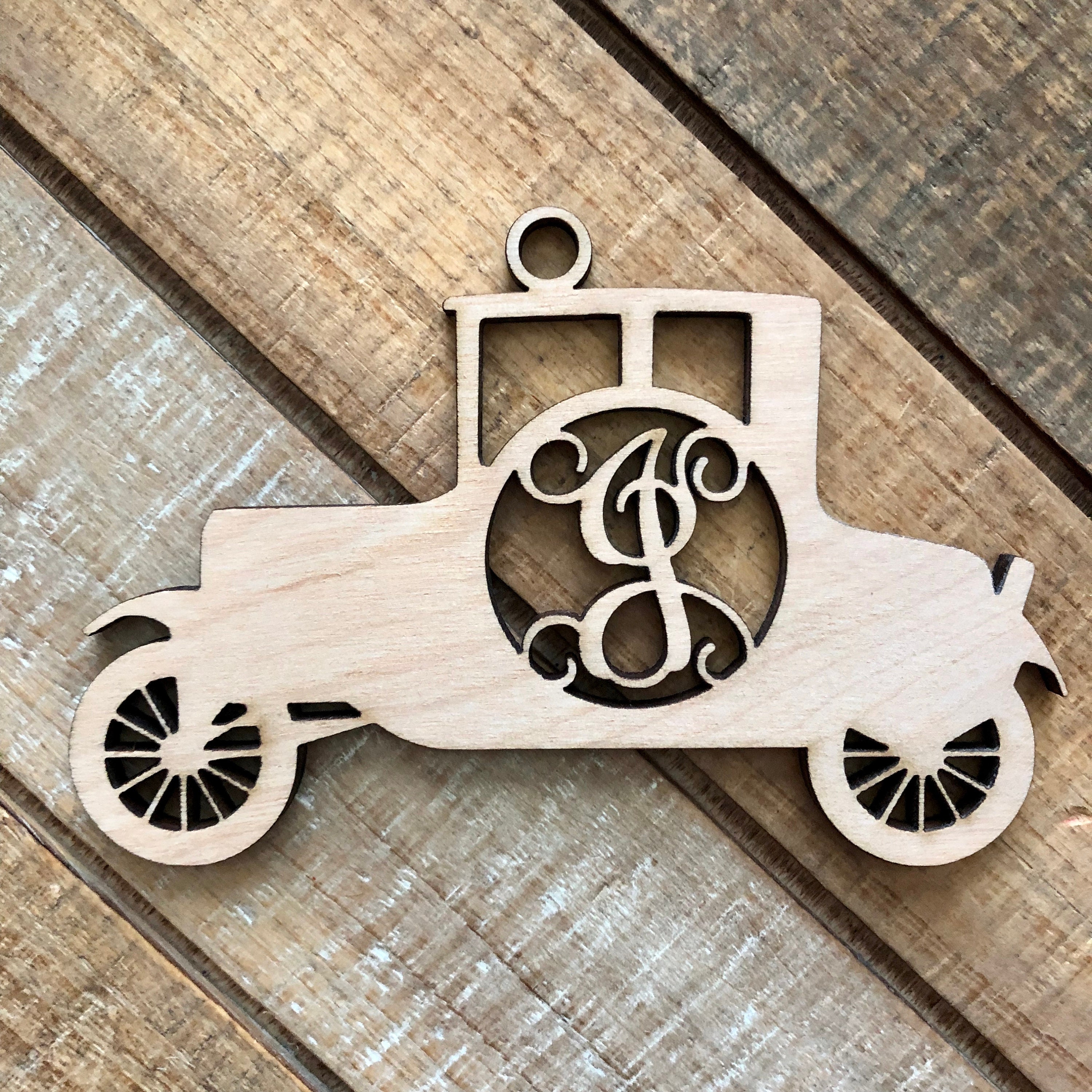 Monogram Classic Car Christmas Ornament Personalized Model A Etsy
