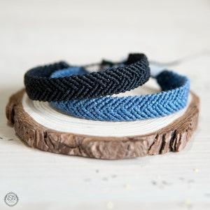 Unisex friendship macrame bracelet, Adjustable bracelet, mens woven bracelet cord, Bohemian boho chic bracelet, micromacrame, Boho gift men