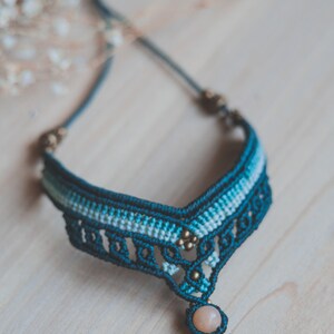 Mönster för fotlänkskedja i makramé, handledning för barfotasandaler i mikromakramé, boho fotlänkskedja i PDF-format, Gör din egen fotlänkskedja i makramé steg för steg bild 6