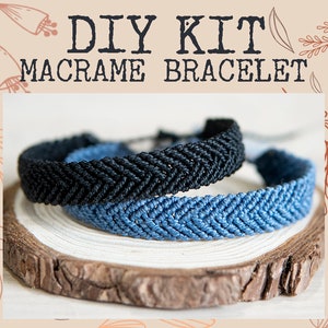 Friendchips bracelet DIY Kit, Bracelet kit easy to make, Macrame bracelet tutorial, Diy macrame Bracelet, Boho Jewelry Pattern, Diy Kit gift