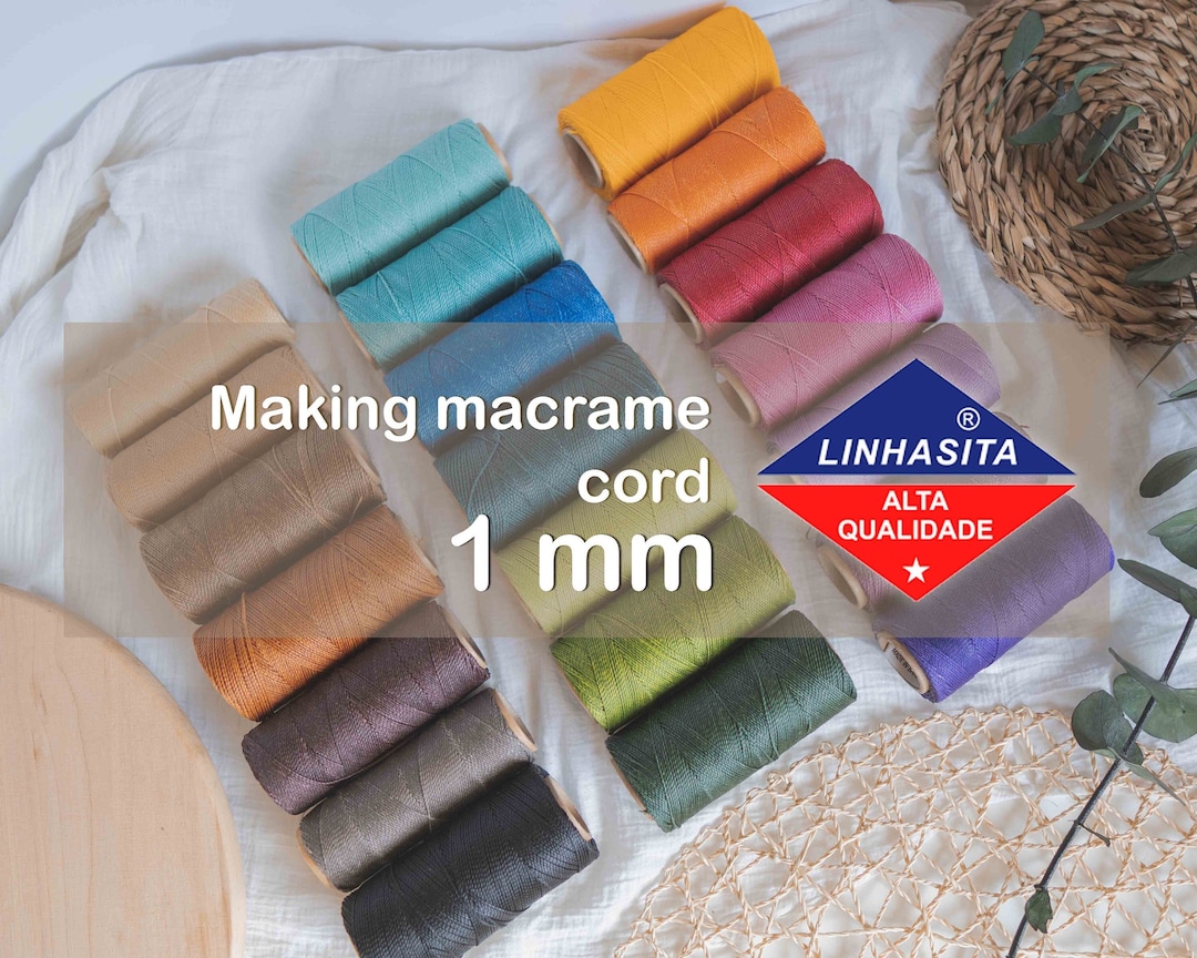 Limbas For Thread Waxed Thread Micro Macrame, Linhasita 1mm Cord, Thread by the Meter ...