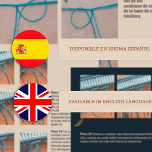 Mönster för fotlänkskedja i makramé, handledning för barfotasandaler i mikromakramé, boho fotlänkskedja i PDF-format, Gör din egen fotlänkskedja i makramé steg för steg bild 3