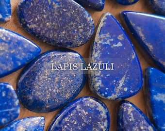 Lapis Lazuli natural stone, Lapis Lazuli cabochon, Custom Lapislazuli, Blue natural stone, Macrame stone, Healing stone, Healing crystals