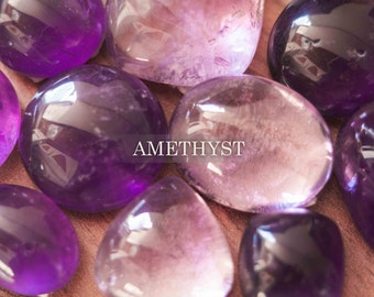 Amethyst natural gemstones, Amethyst cabochon shapes, AAA++ Top quality Amethyst, small Amethyst stones, DIY jewelry, Boho jewelry Amethyst