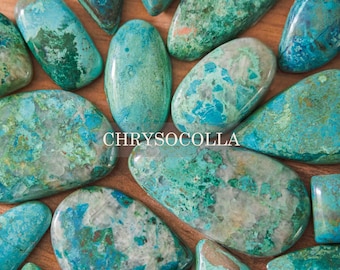 Chrysocolla cabochon, Chrysocolla natural stone, Oval Chrysocolla, Macrame jewelry, Healing stone, AAA++ Top Quality Chrysocolla, Crystal