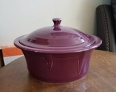 Fiesta Covered Casserole in the Color of Claret