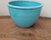Vintage Fiesta Turquoise Mixing Bowl 2 NO Inner Rings