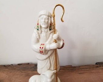 Lenox Innocence Nativity Shepherd with Lamb Lenox Innocence Nativity Shepherd with Lamb