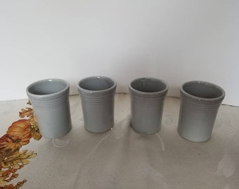 Set of 4 Fiesta Pearl Gray Tumblers