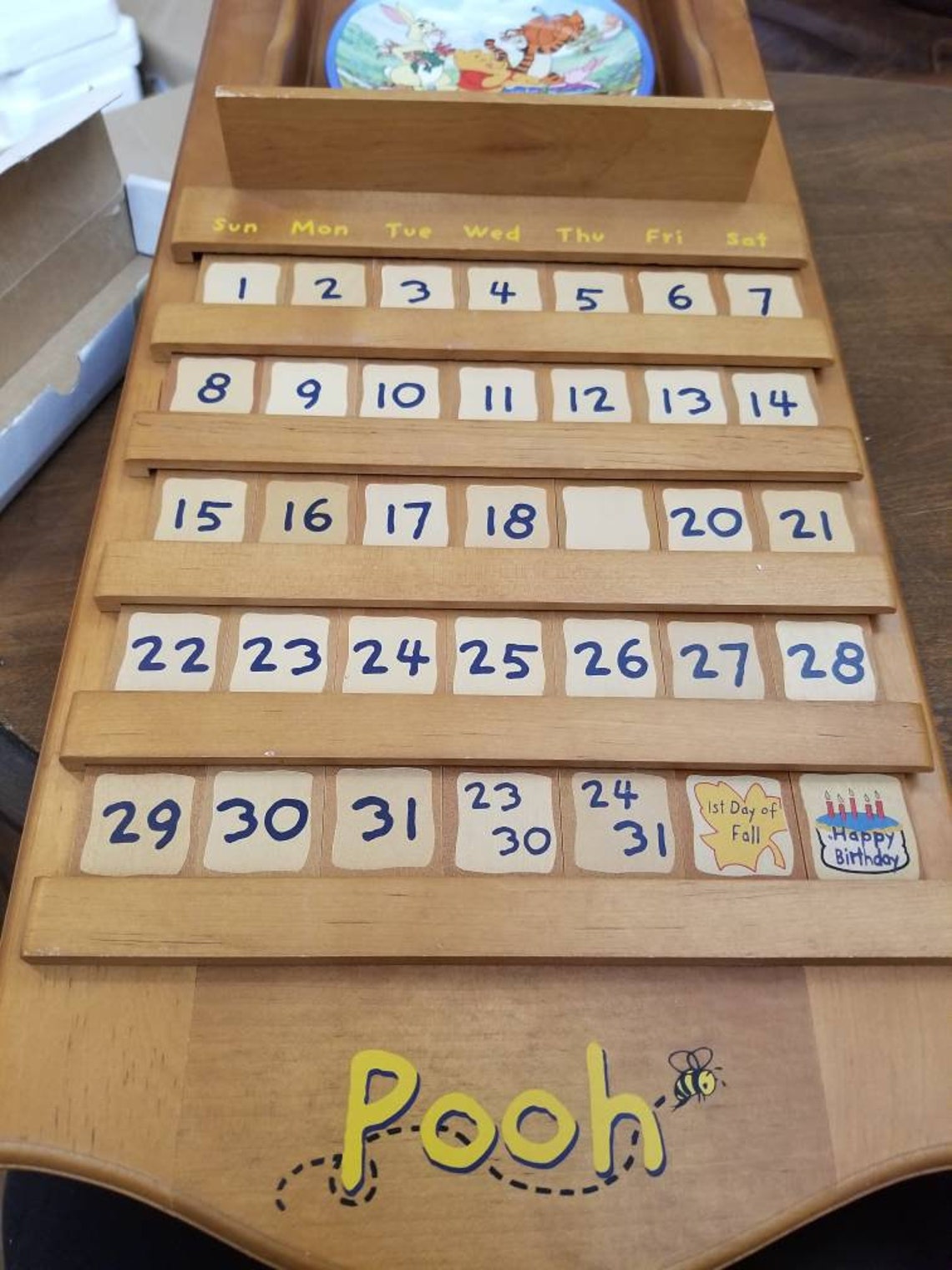 Bradford Exchange Winnie the Pooh Perpetual Calendar Etsy