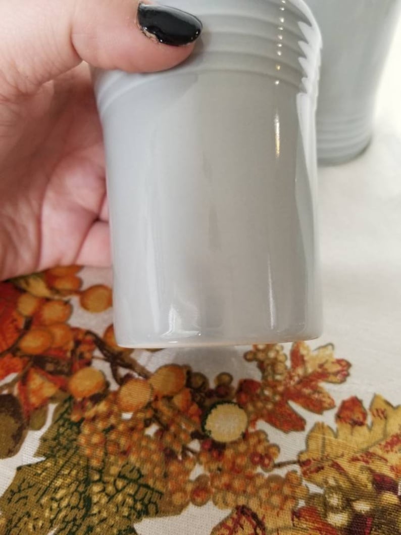 Set of 4 Fiesta Pearl Gray Tumblers Etsy