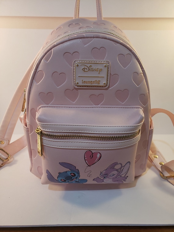 Loungefly disney lilo & stitch heart angel mini backpack hot sale
