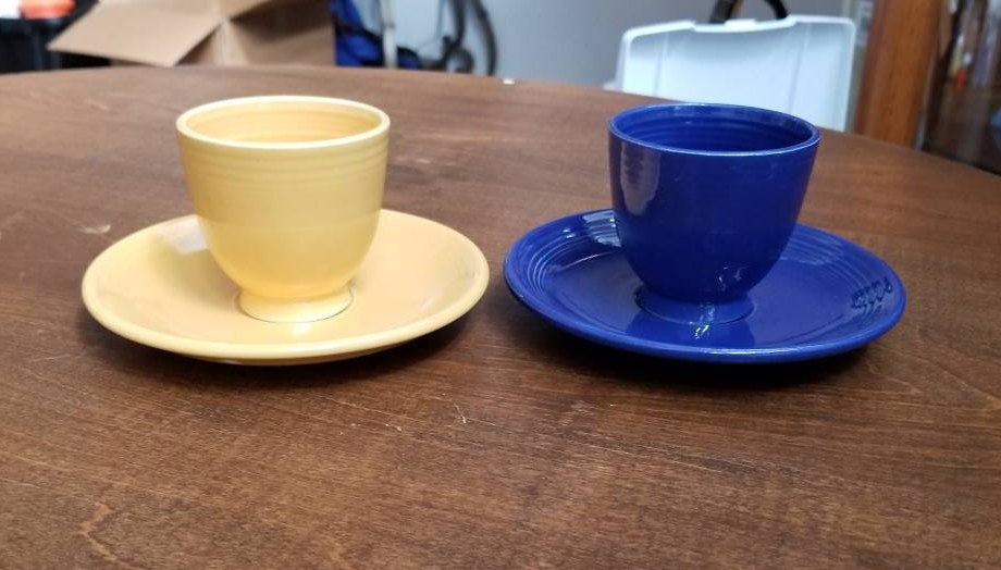 Vintage Fiesta Demitasse Cup and Saucer choice of Colors Etsy