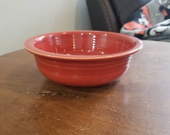 Fiesta 8 inch Round vegetable serving bowl in the Color of Paprika