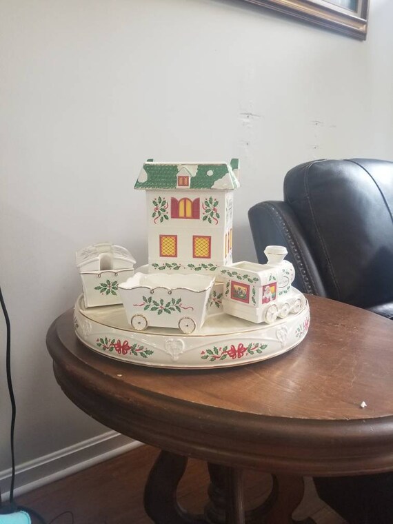 Lenox Lazy Susan Train Centerpiece Etsy