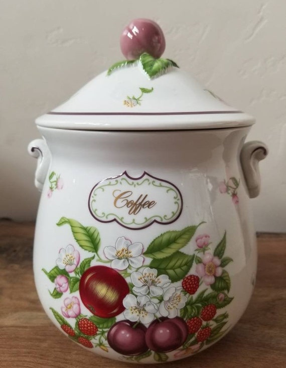 Lenox Orchard Coffee Canister Etsy
