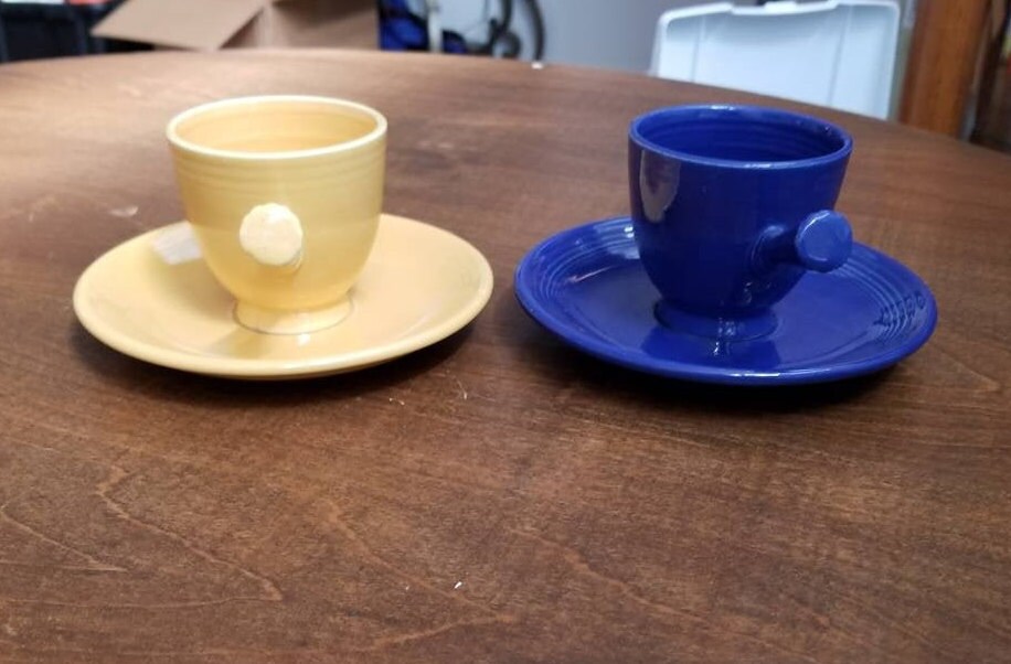 Vintage Fiesta Demitasse Cup and Saucer choice of Colors Etsy