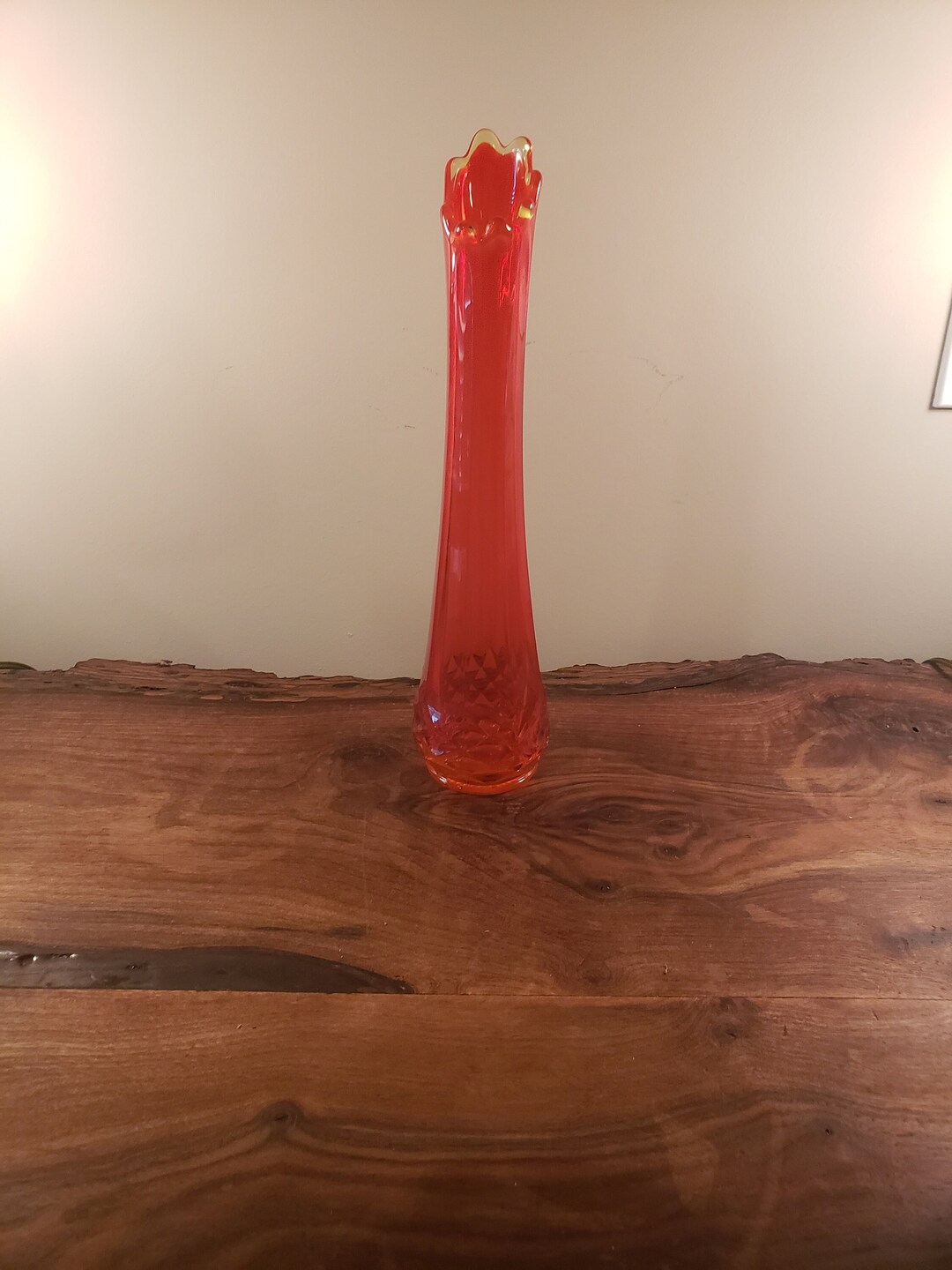 13 Inch LE Smith Dominion Diamond Swung Vase READ DESCRIPTION Etsy