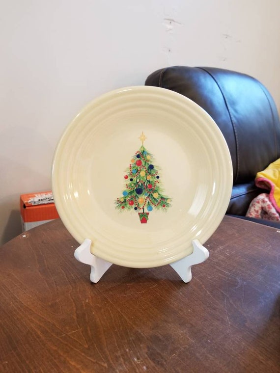 Fiesta Christmas Tree Luncheon Plates Etsy
