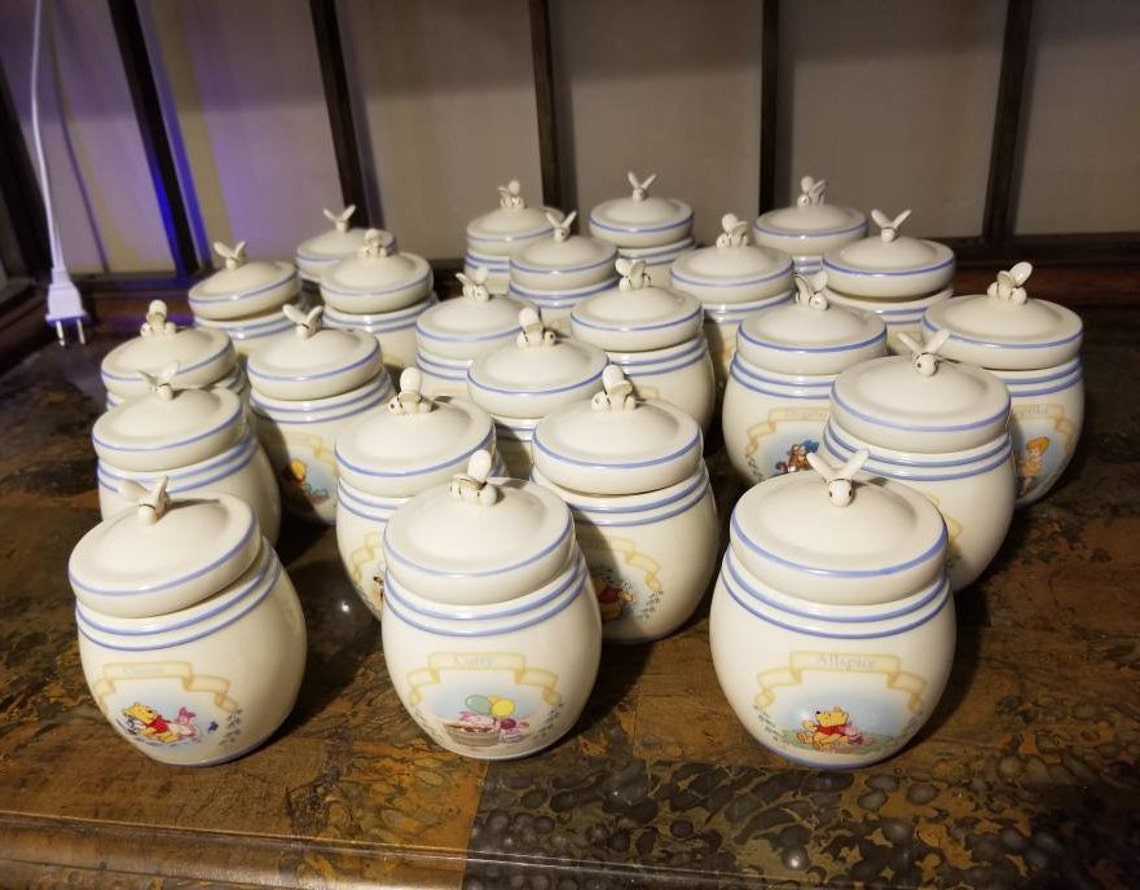 Lenox The Pooh Pantry Spice Jar Set Choice of Spice Etsy