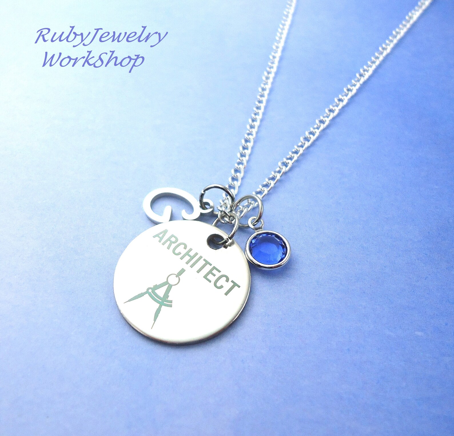 Architect Chain Necklace Architecture A Ruler Charm is Etsy