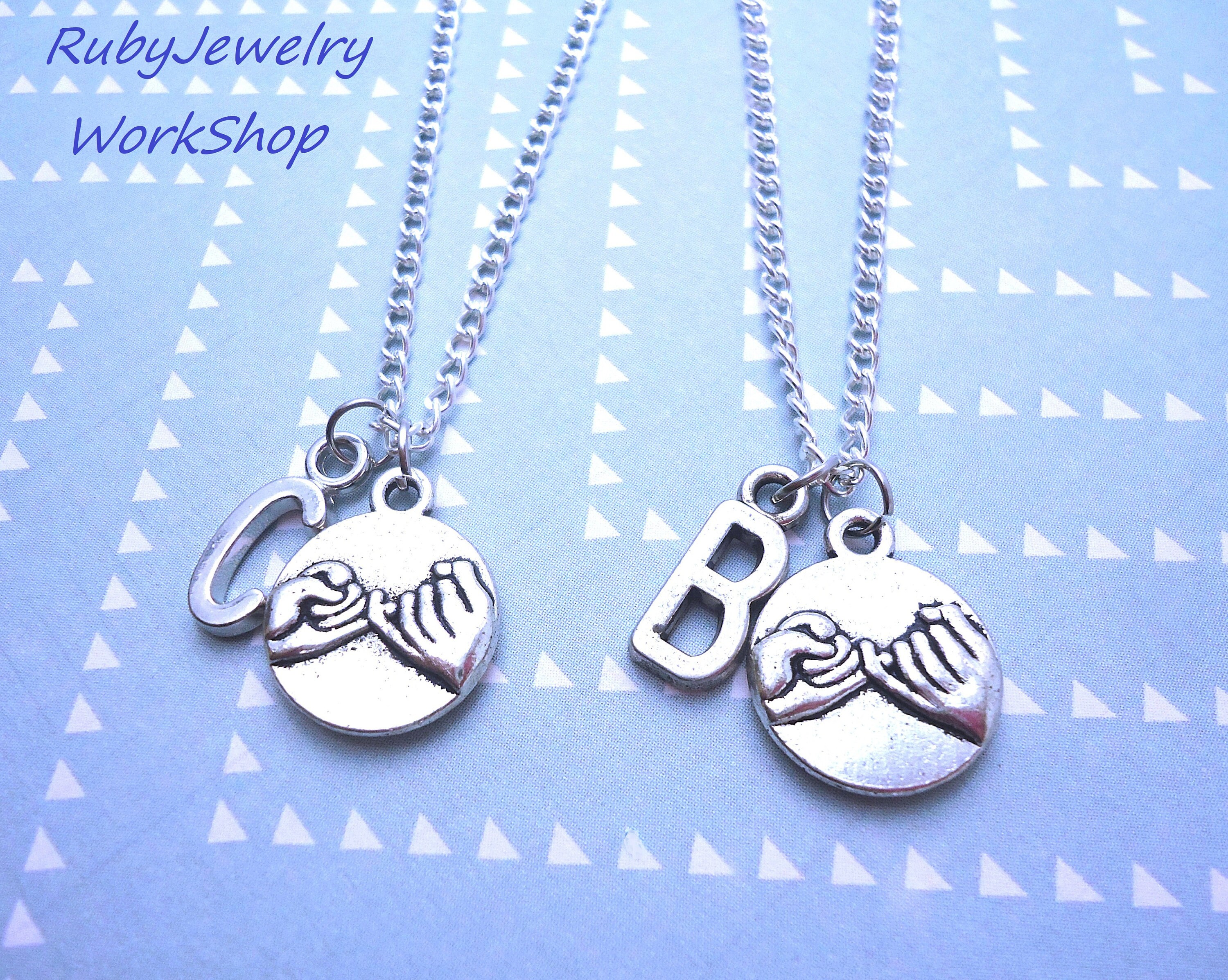 Ein Paar beste Freunde Kette Halsketten 2pcs Versprechen Etsy.de