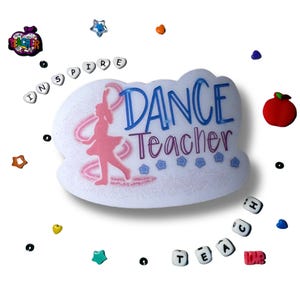 Dance teacher sticker, vinyl, waterproof, durable, sturdy, accent, notebook, tumbler, laptop cover, back to school, teacher appreciation