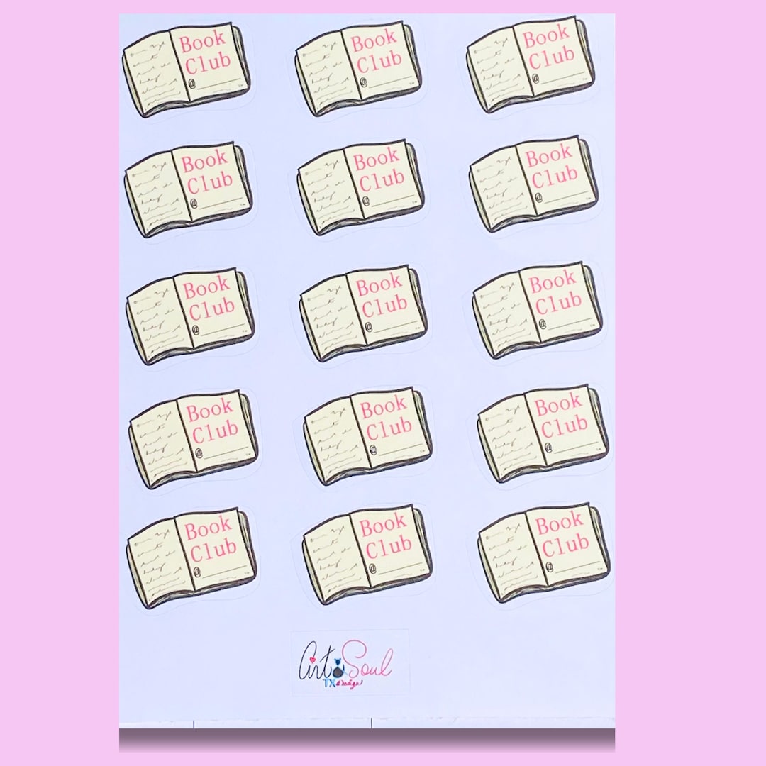 Book Club Stickers: Planner/journaling - Etsy