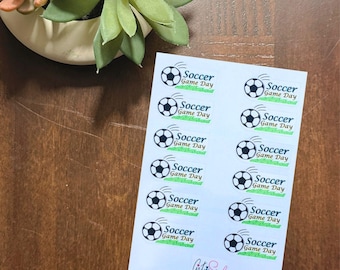 Soccer Game Day Planner Stickers - Sport Stickers