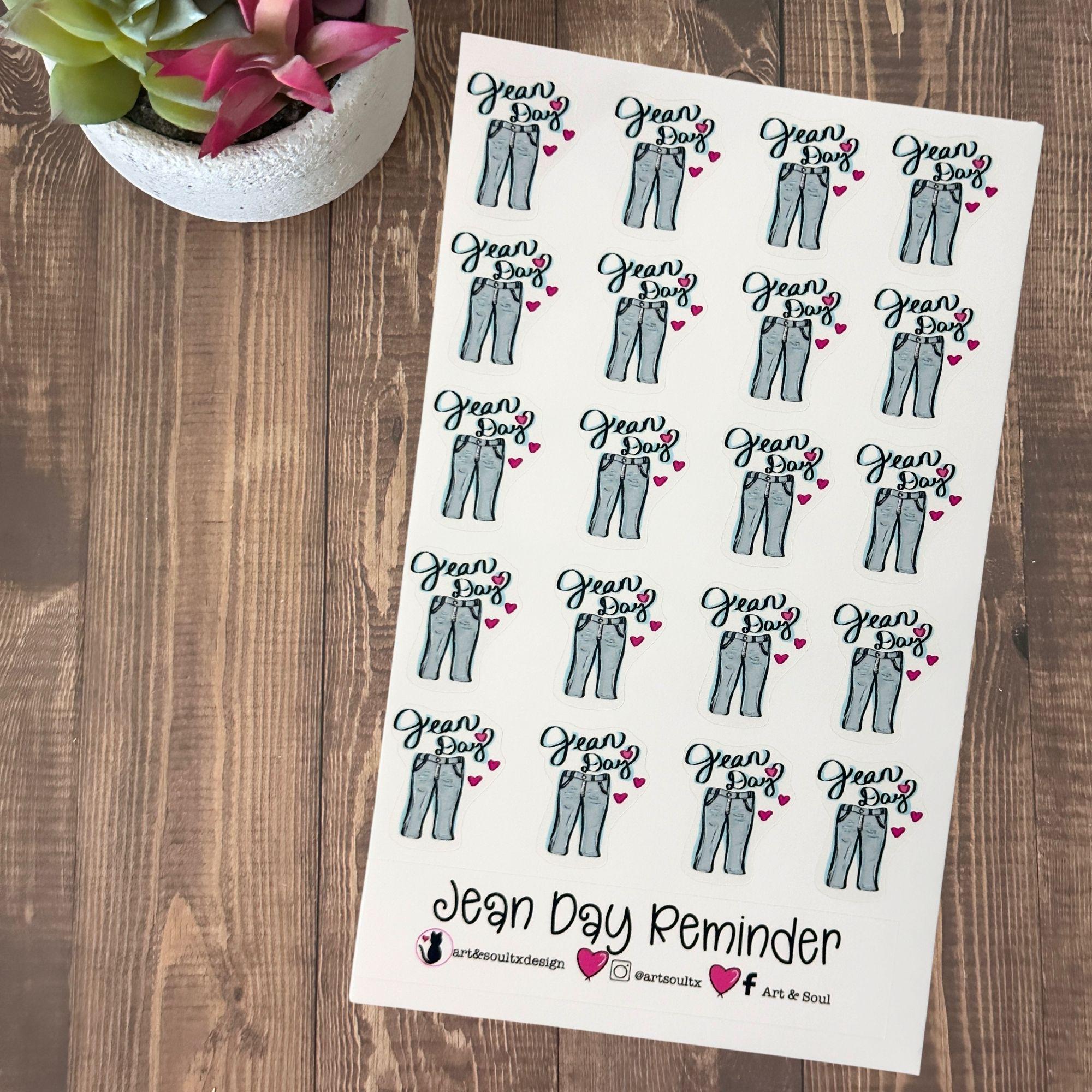 Jean Day Planner Stickers, School Days, Calendar, Teacher Supplies ...