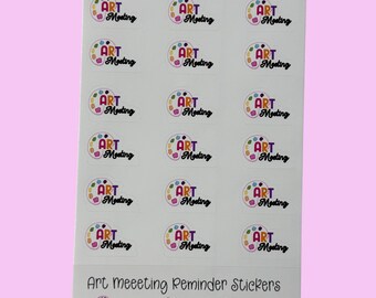 Art Meeting Stickers: Teacher Planner/Calendar